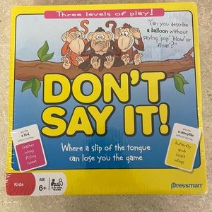 NEW Sealed DON'T SAY IT Game Where a Slip of the Tongue Can Lose You the Game